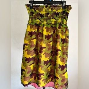 OP RARE Vintage Strapless Reversible Mini Dress (S)